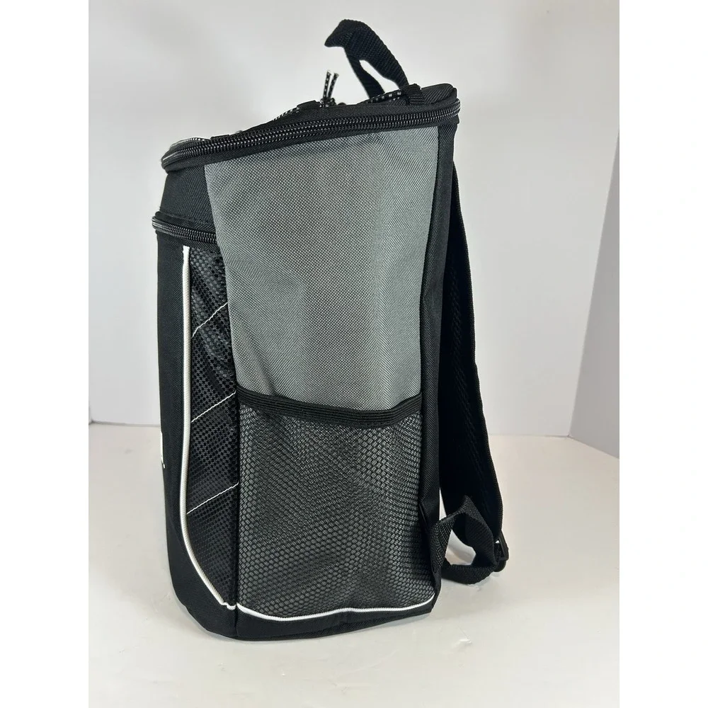 Picnic Time NCAA App State Mountaineers Cooler Backpack Soft Insulated Black/GRY